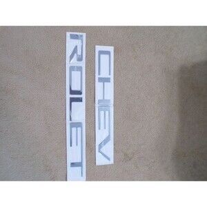 Chevrolet CHEVROLET Chrome Tailgate Letters Emblem Set Silverado Fit 2022
